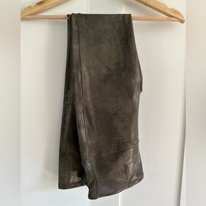 Spanx Faux Croc Leather Leggings, like new!